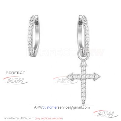 AAA Fake APM Monaco Diamond Cross Earrings